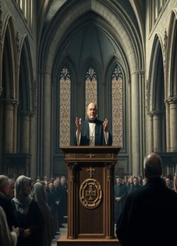 Przemówienie Leona XIV - Apostazja w Kościele Wnętrze katedry z tradycyjną architekturą gotycką podczas przemówienia Leona XIV przed duchowieństwem Diecezji Rzymskiej