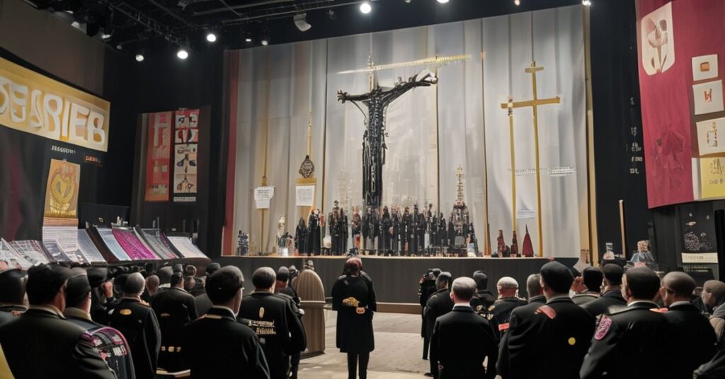 Warszawska ceremonia wojskowa z "Biskupem" Wiesławem Lechowiczem bez tradycyjnych katolickich symboli.