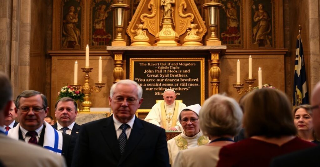 Uroczystość w Waszyngtonie upamiętniająca wizytę uzurpatora Jana Pawła II w Wielkiej Synagodze w Rzymie