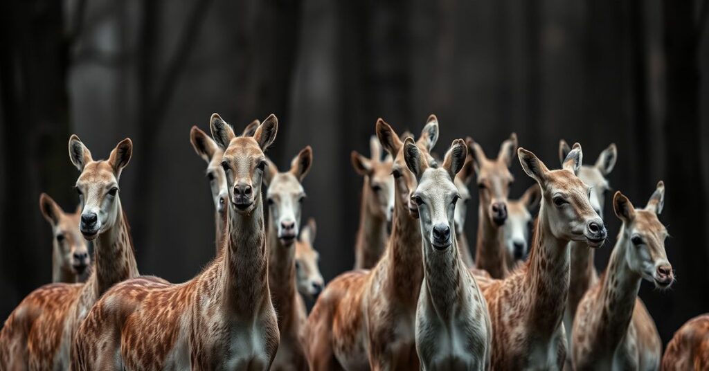 Portret uzurpatora Leona XIV przed ruinami katedry z laikami w mundurach ONZ na tle ciemnych chmur