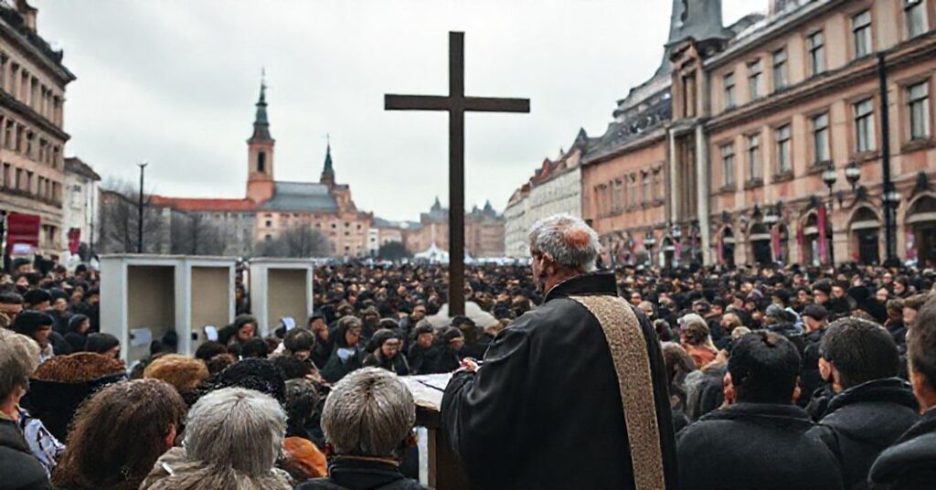 Krakowski hierarcha w "Namiocie Spotkań" na tle zabrakującego duchowego głębi