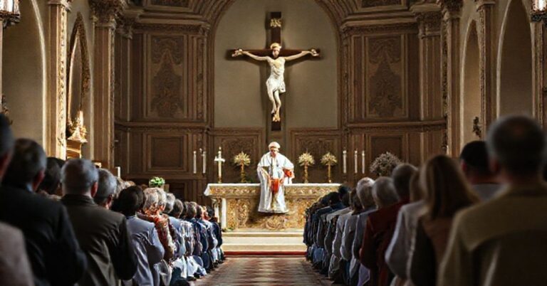 Adrian Put w czasie Mszy św. w Gorzowie Wielkopolskim