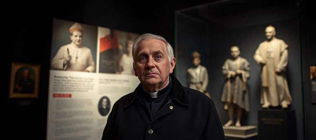 Andrzej Poczobut w Muzeum Jana Pawła II i Prymasa Wyszyńskiego - wizyta więźnia politycznego w miejscu symbolizującym konflikt między autentyczną wiarą a systemową apostazją.