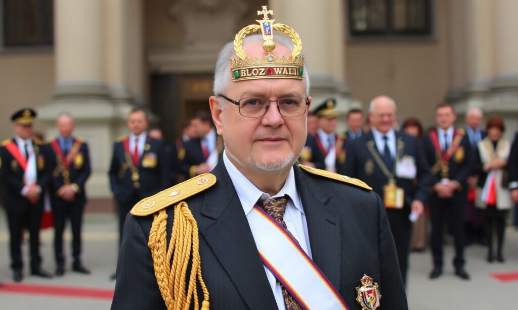 Andrzej Poczobut otrzymuje Order Orła Białego od prezydenta Karola Nawrockiego podczas uroczystości 3 maja na Zamku Królewskim w Warszawie