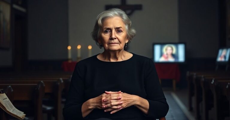 Portret Antonii Salzano, matki fałszywie kanonizowanego Karola Acutisa, w tradycyjnej kaplicy katolickiej