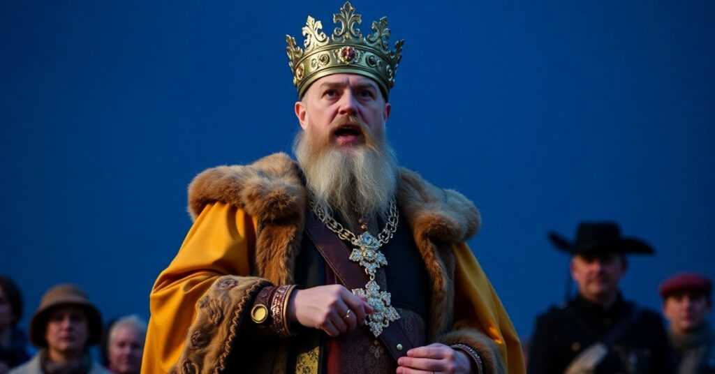 Antonio Banderas i uzurpator Leon XIV podczas spotkania w Madrycie, na tle kościoła