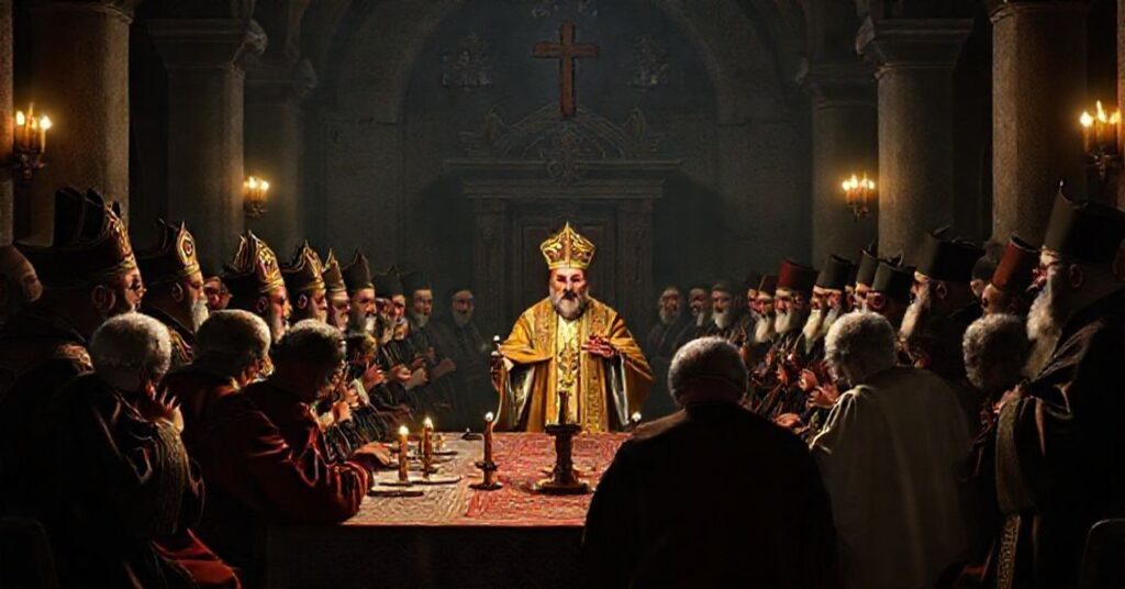 Grupa antychrześcijan na zgromadzeniu w Izniku pod przewodnictwem Leona XIV i patriarchy Konstantynopola