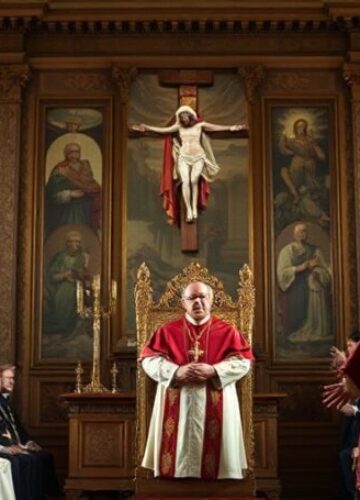 Antypapież Leon XIV przebywa w audiencji z delegacją Círculo Equestre Antypapież Leon XIV przeszło w audiencji z delegacją Círculo Equestre z Barcelony w Watykanie, ukazując modernistyczne poglądy o miłości chrześcijańskiej.