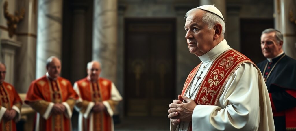 Antypapież Leon XIV i kardynałowie podczas Columbanus Day – krytyka fałszywego miłosierdzia i humanitaryzmu w Watykanie