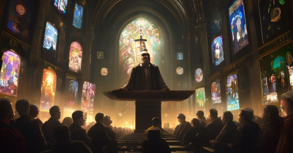 Antypapież Leon XIV wygłasza modernistyczne przemówienie do Federacji Mediów Katolickich Francji w katedrze