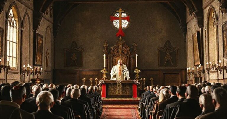 Antypapież Robert Prevost (Leon XIV) przemawia do członków Akcji Katolickiej we Włoszech, propagując modernistyczną wizję "pokoju" bez Chrystusa Króla.