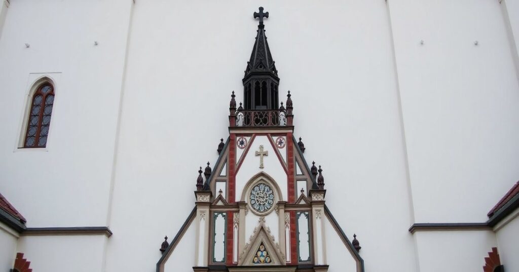 Andrzej Duda i Sławomir Dębski przed budynkiem Fundacji Heritage, symbolizujące apostazję katolickich elity.