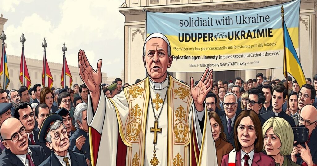 Ilustracja przedstawiająca apostazję anty-papieża Leona XIV podczas audiencji w 2026 roku z perspektywy sedewakantystów