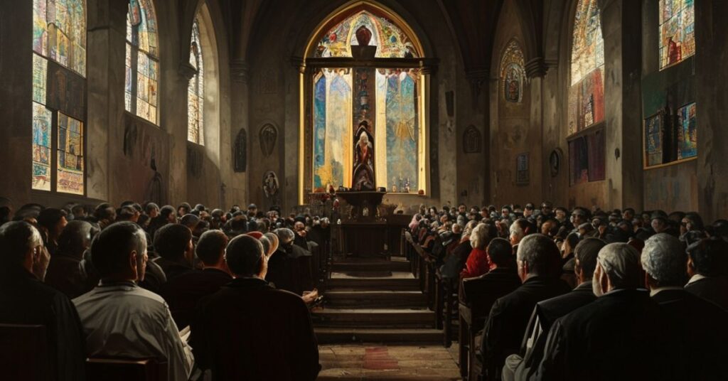 Sedewakantystyczna wizja Kościoła Katolickiego w obliczu modernistycznego synkretyzmu kardynała Pizzaballi.