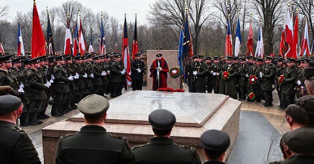 Uroczystość przy Grobie Nieznanego Żołnierza w Warszawie bez obecności Chrystusa Króla, z udziałem świeckich władz i fałszywego biskupa.