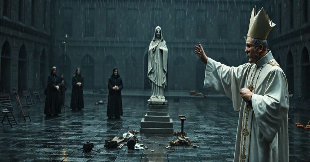 Pustość nowoczesnego kultu św. Jana Pawła II: tradycyjni katolicy w smutku obserwujący modernistyczne celebracje.