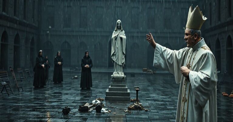 Pustość nowoczesnego kultu św. Jana Pawła II: tradycyjni katolicy w smutku obserwujący modernistyczne celebracje.