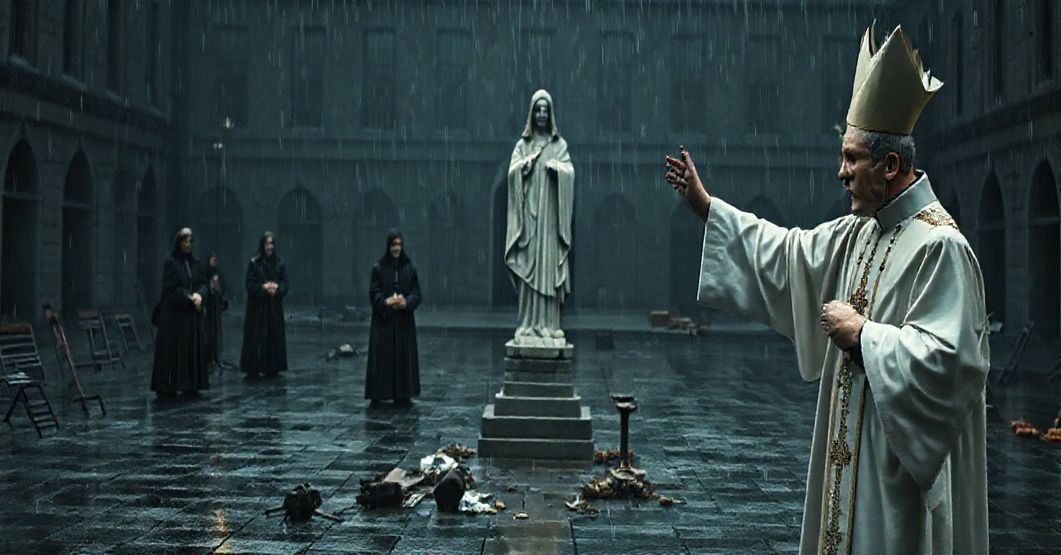 Pustość nowoczesnego kultu św. Jana Pawła II: tradycyjni katolicy w smutku obserwujący modernistyczne celebracje.