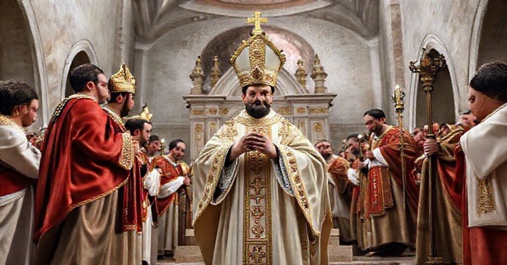 Pseudopapież Leon XIV uczestniczy w ekumenicznym zgromadzeniu w Nicei, otoczony fałszywymi biskupami i rabinem przed ruinami Hagii Sophii