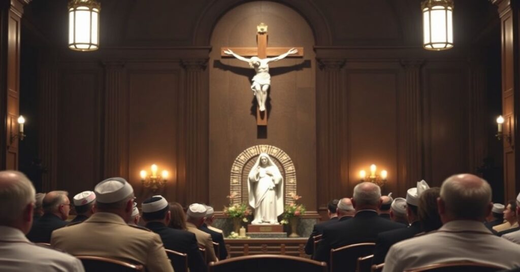 Wnęka rzymskiej synagogi podczas panelu dyskusyjnego poświęconego wizycie Jana Pawła II w 1986 roku.