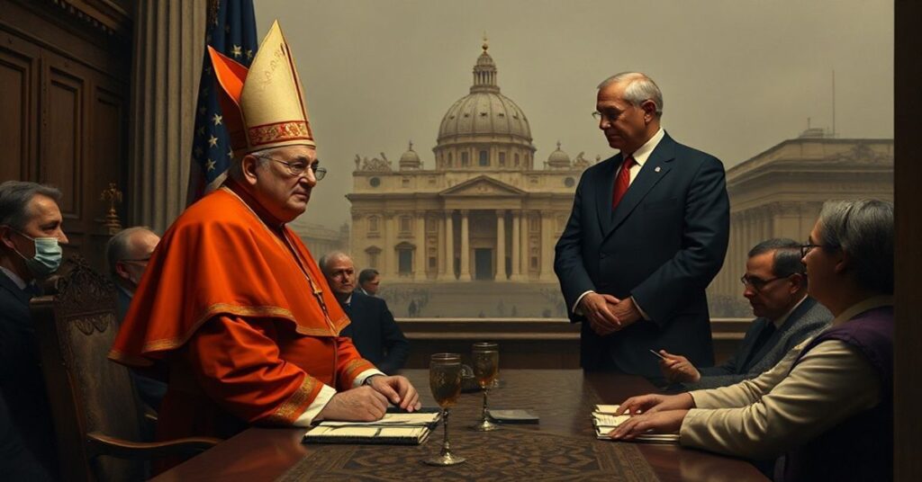Scena ukrytej apostazji: kardynał Pietro Parolin negocjuje z amerykańskim ambasadorem przed Watykanem
