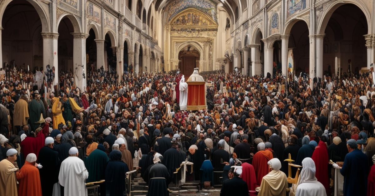 Zdjęcie przedstawiające groźbę modernistycznej profanacji kultu relikwii św. Franciszka w Asyżu w 2026 roku