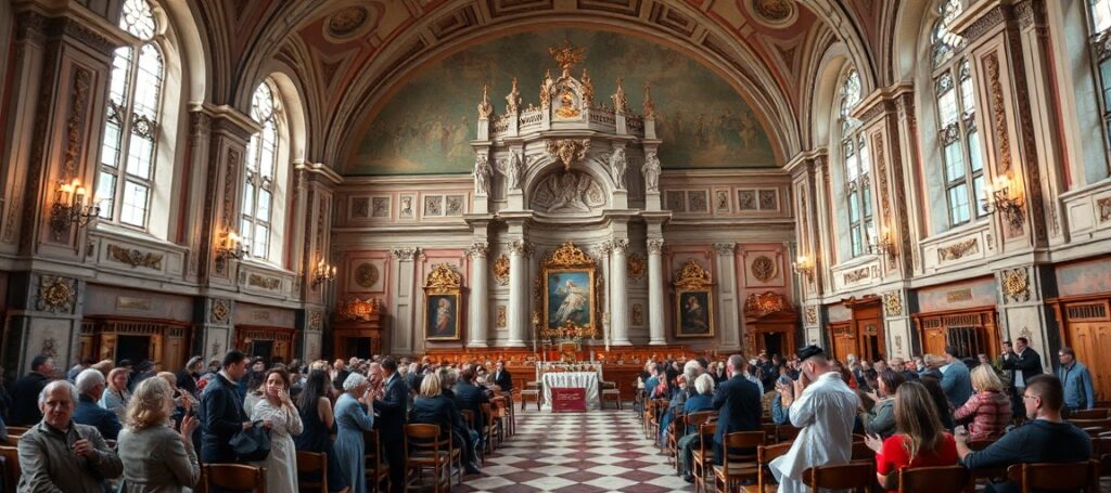 Audiencja generalna Leon XIV w Watykanie, pielgrzymi z Polski, modernistyczna sala Pawła VI