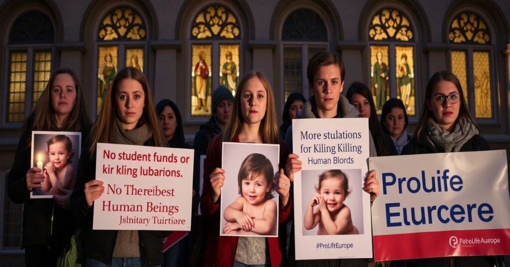 Grupa austriackich studentów protestuje przeciwko finansowaniu aborcji z funduszy studenckich