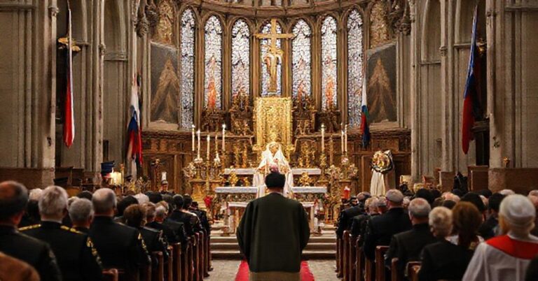 Uroczysta msza św. w archikatedrze białostockiej z udziałem "abpa" Józefa Guzdka podczas Narodowego Święta Niepodległości