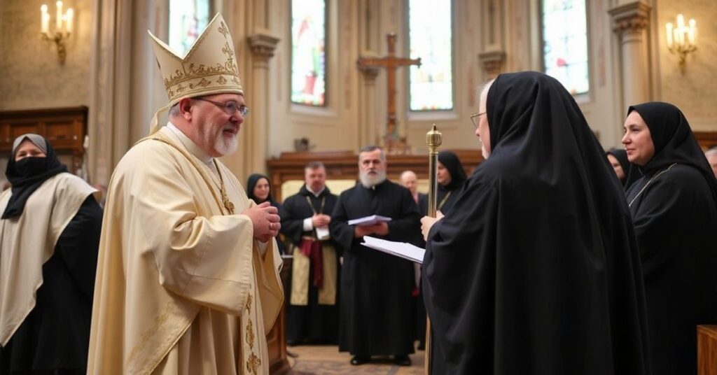 Katedra w Legnicy podczas kontrowersyjnego obradowania "biskupa" Siemieniewskiego z zakonnikami