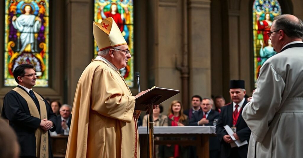 Episkopalny biskup w tradycyjnych szatach liturgicznych podczas kontrowersyjnego "Dnia Judaizmu" w archidiecezji lubelskiej.