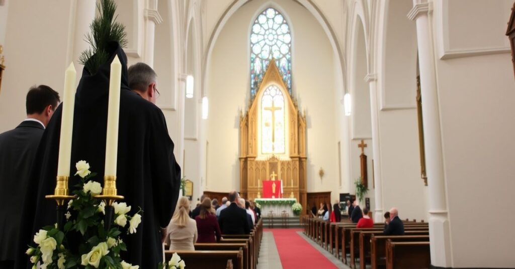 Biskup Alphonsus Cullinan rozdaje popioły na ulicach Waterford w Popielec, krytyka modernistycznych innowacji liturgicznych
