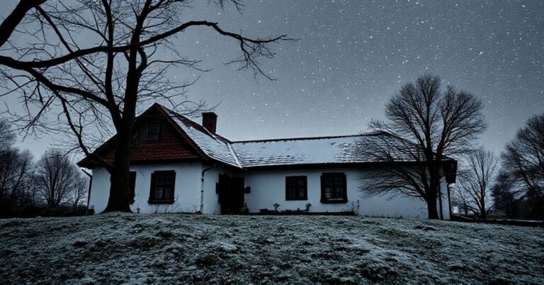 Stary biskup w sutannie przed ołtarzem w opuszczonej kaplicy symbolizujący kryzys Kościoła