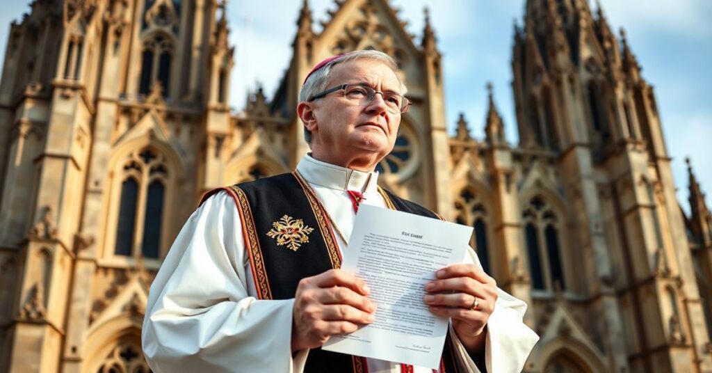 Pokojowa demonstracja katolickiego biskupa przeciwko eutanazji przed katedrą w Toronto