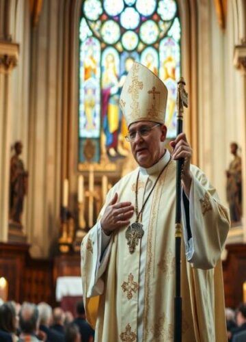 Kazanie biskupa Odera w katedrze gliwickiej - 34. rocznica diecezji Biskup Sławomir Oder podczas kazania w katedrze gliwickiej w czasie jubileuszu diecezji.