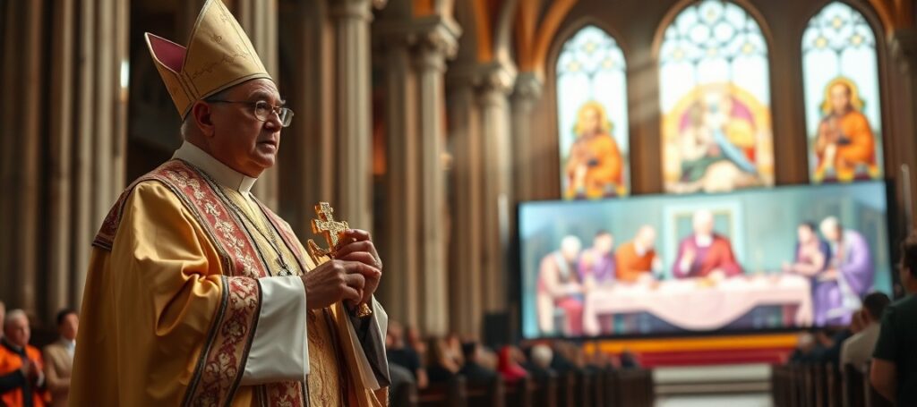 Biskup katolicki potępia korupcję i apostazję w strukturach posoborowych podczas Mszy świętej w katedrze