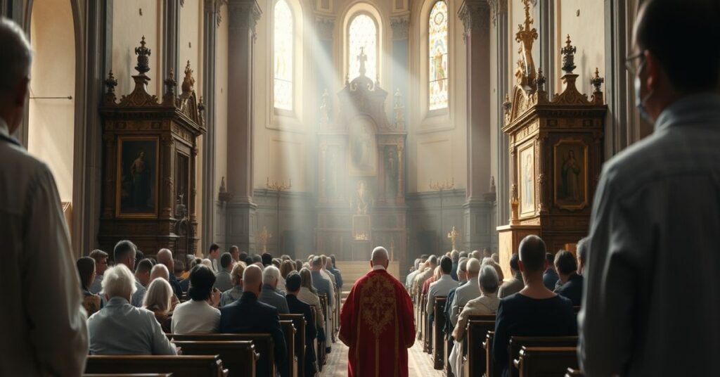 Biskup Marek Solarczyk poświęca ołtarze w kościele w Radoszycach - ceremonia pozbawiona prawdziwej ofiary i sakramentalnego życia