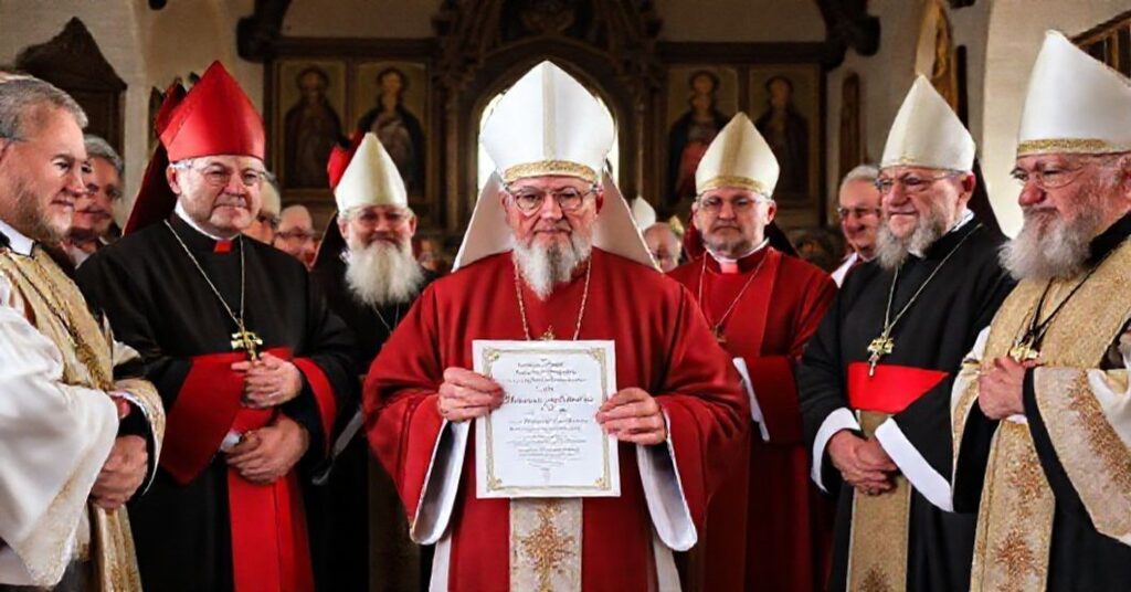 Zebranie biskupów w Jasnej Górze podczas publikacji apelu o kult Jana Pawła II.