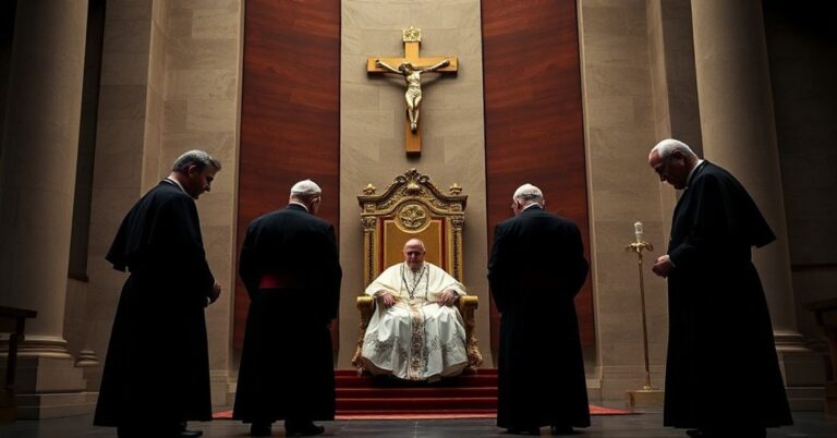 Trzej biskupi poddają się fałszywemu papieżowi w Watykanie