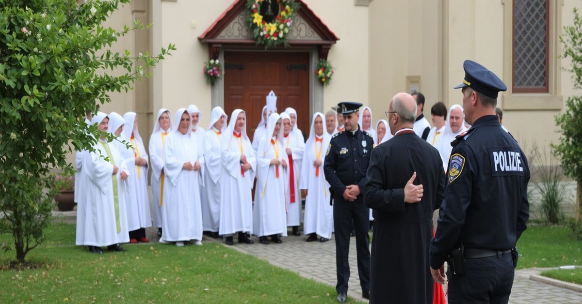 Blokada wejścia do Bazyliki Grobu Pańskiego przez izraelską policję wobec kard. Pierbattiste Pizzaballi i o. Francesco Ielpo.