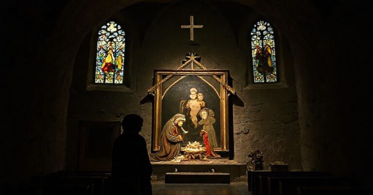 Tradycyjne przedstawienie Bożego Narodzenia w podziemiach Katedry św. Floriana w Warszawie