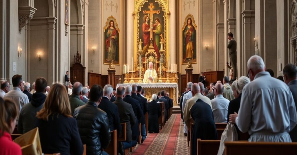 Tradycyjna msza w wiedeńskiej katedrze z udziałem sedewakantystów i ukraińskich uchodźców otrzymujących pomoc materialną