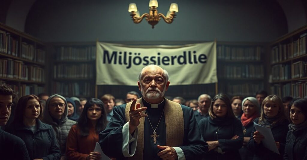 Grupa pracowników i wolontariuszy Caritas w Pelplinie podczas dnia skupienia w 2026 roku, z 'bp.' Ryszard Kasyną przewodniczącym bezceremonialnej 'Eucharystii' w bibliotece diecezjalnej