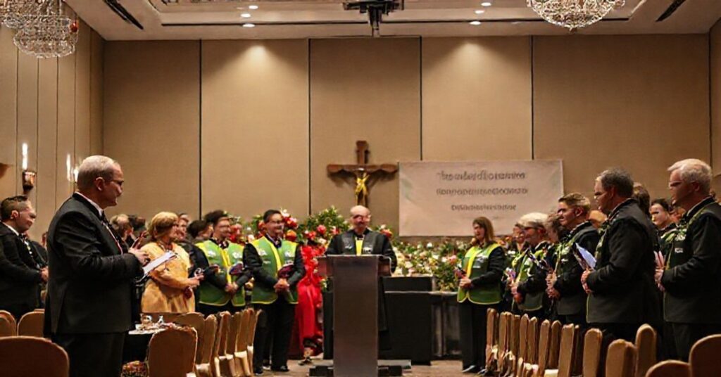 Scena z gali "Złotych Kul" organizowanej przez Caritas Diecezji Radomskiej w 2025 roku