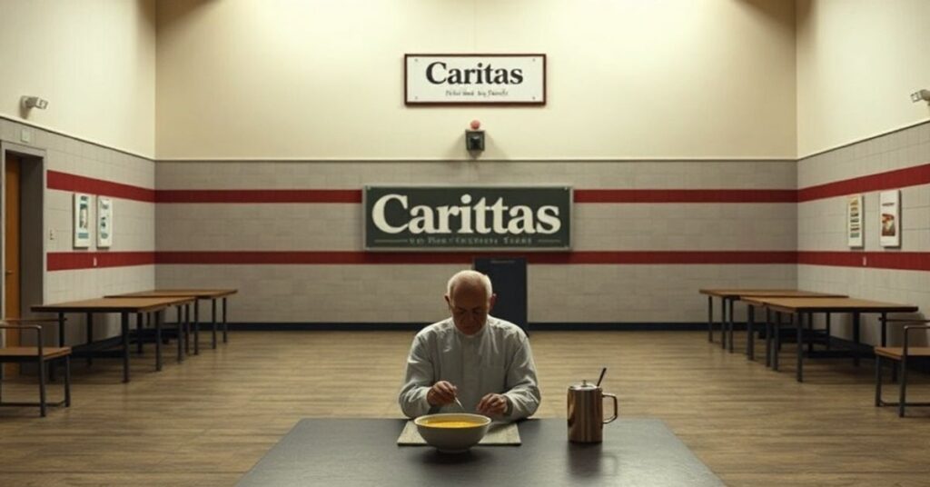 Puste duchowe pomieszczenie Caritas Diecezji Siedleckiej bez sakramentów czy duchowej opieki