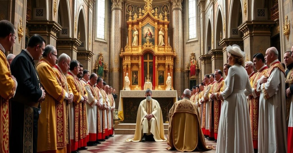 Ceremonia koronacji króla Hiszpanii Felip VI jako protokanona przez antypapieża Leona XIV w bazylice Santa Maria Maggiore