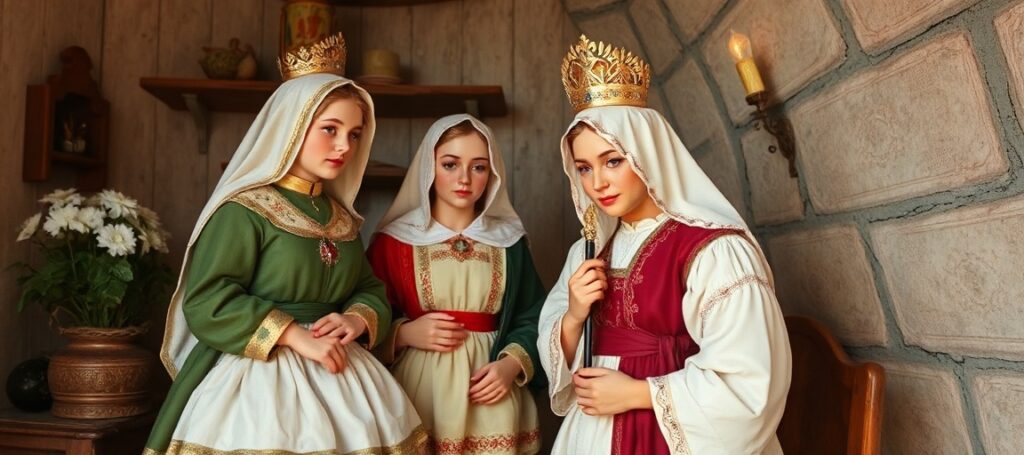 Kobieta w habitach modli się przed ołtarzem w klasztorze z mszałem św. Piusa V