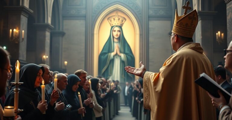 Uroczystość w Czestochowie z nuncjuszem apostolskim, która promuje nowomodernistyczne wartości zamiast katolickiej wiary.