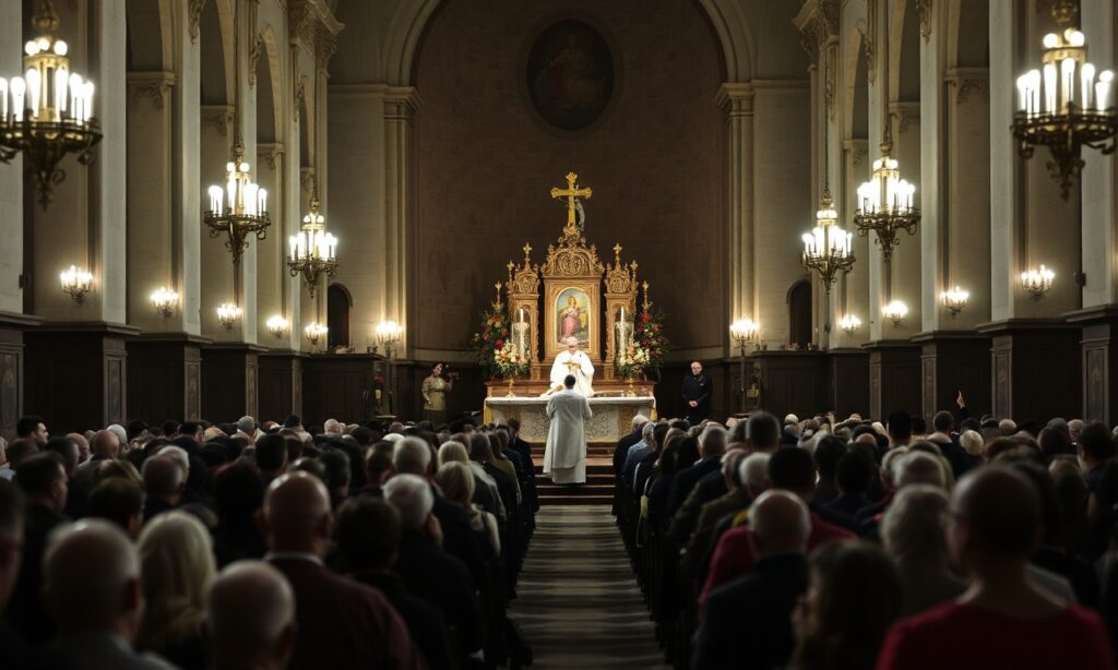 Zdjęcie przedstawiające XXIV Ogólnopolskie Czuwanie czcicieli św. Ojca Pio w Sanktuarium Bożego Miłosierdzia w Krakowie-Łagiewnikach.