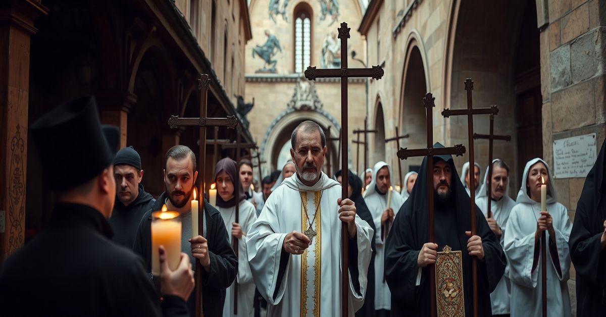 Droga Krzyżowa w Radomiu - symbol apostazji Kościoła posoborowego Uroczysta Droga Krzyżowa w Radomiu pod przewodnictwem biskupa Marka Solarczyka w 2026 roku